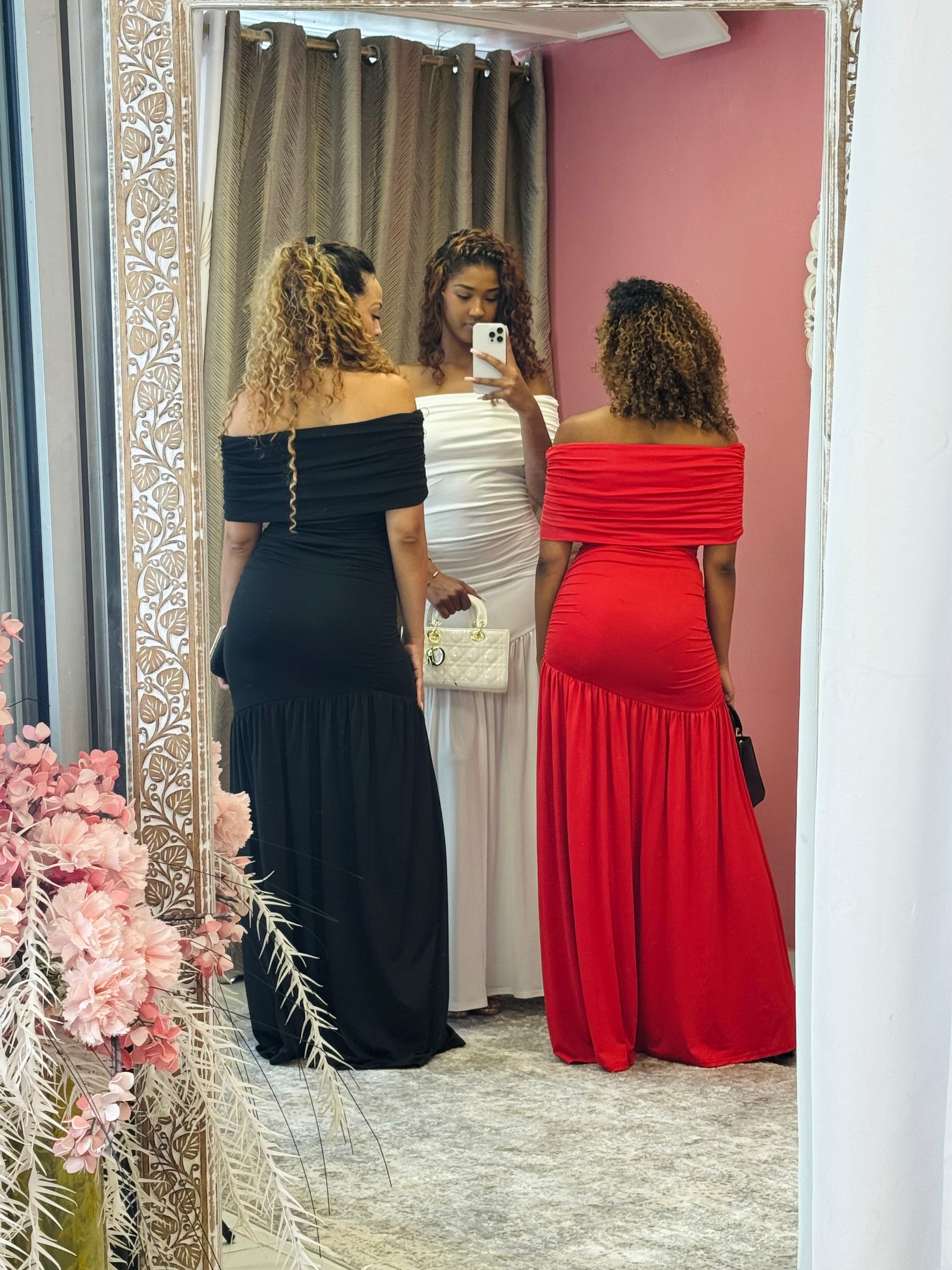 Robe de soirée longue bustier