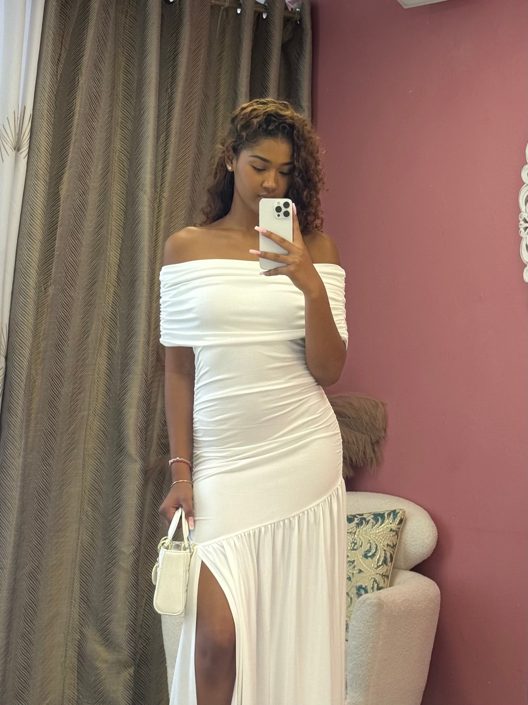 Robe de soirée longue bustier